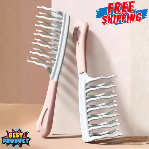 Anti static comb wavy - wavy, double