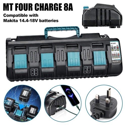 Ports dc18sf fast charger - uk, 4-ports
