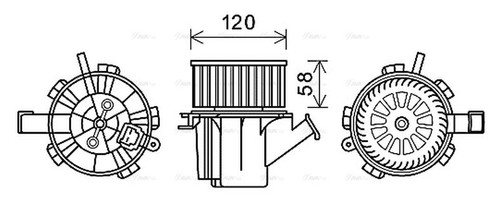 Ava cabin fan blower motor - cabin,