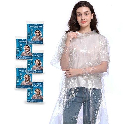 Anloke disposable rain ponchos - rain,