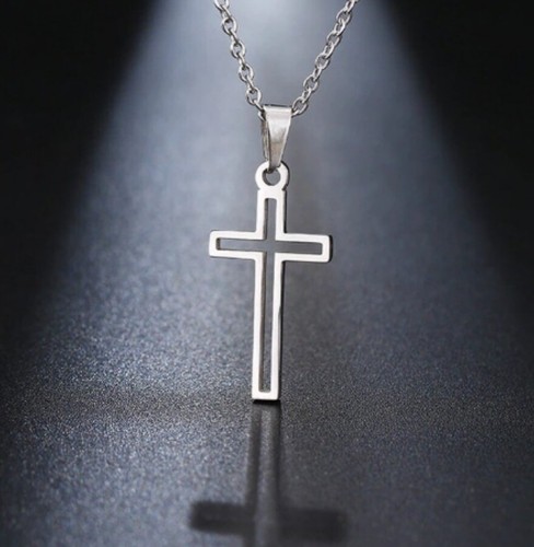 Children cross necklace - children's, full