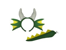 Green Dragon Headband With