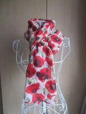 Poppy Theme scarf/shawl - 74" x 36"