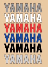 Two yamaha motorbike stickers - two,