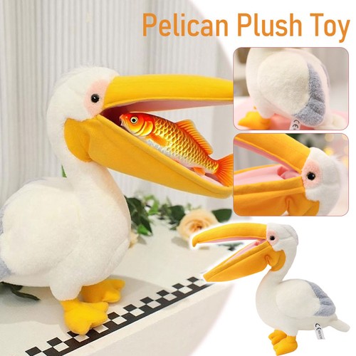 Cartoon pelican plush toy - cartoon,