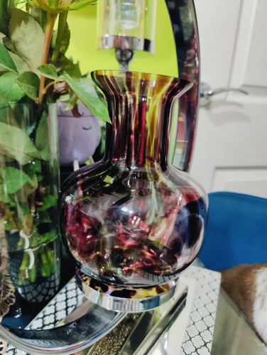 Tortoise shell effect vase - effect,
