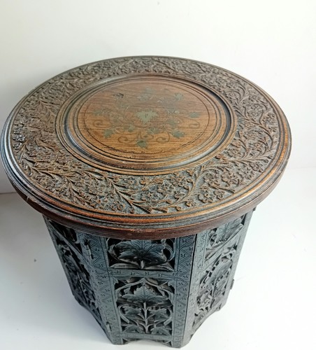 Antique anglo indian carved - anglo,