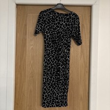 Star By Julian MacDonald Black And White Animal Print, Size 12