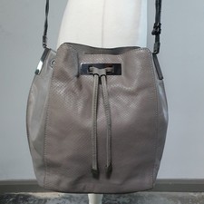 AUTOGRAPH Leather Bucket Bag