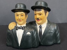 Laurel And Hardy Figurine Classic Bowler Hats