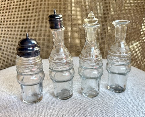 Antique victorian etched glass - antique,