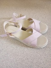 Pale Pink Espadrille Sandals