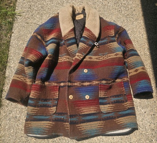 Woolrich aztec jacket vtg 90s - woolrich,