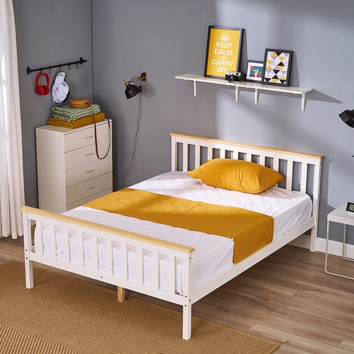 4ft6 standard double bed frame - bed,