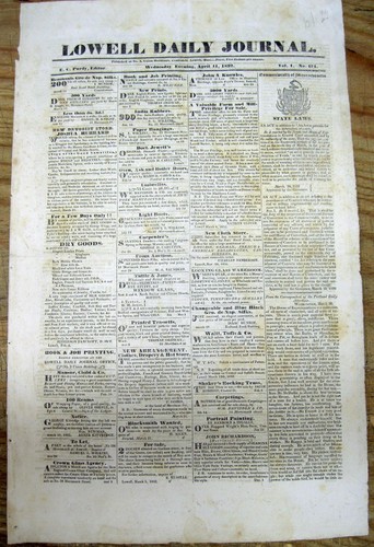 1841 massachusetts newspaper - 1841,