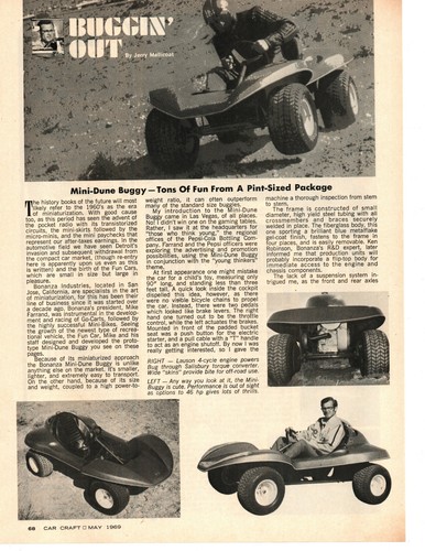 1969 bonanza mini dune buggy - 1969,