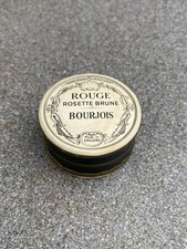 Vintage Makeup Bourjois Rouge Rosette Brune Compact Powder Blush Cardboard Tub