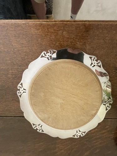 Silver plated tray with - silver,