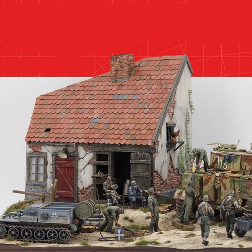 Handmade wooden building - 1/35,