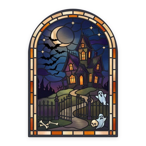 Halloween haunted house arch - house,