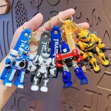 Transformers keychain Optimus Prime Bumblebee bag pendant car keychain gift