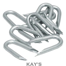 Galvanised Staples U Nails Netting Fence Post 15mm 20mm 25mm 30mm 35mm 40mm 50mm