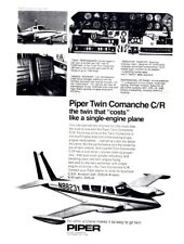 AABK/08 MAGAZINE ADVERT 11X8"  PIPER TWIN COMMANCHE C/R PLANE