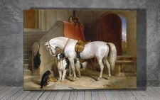 Edwin Landseer Favourites  HORSE CANVAS PAINTING ART PRINT WALL 2184