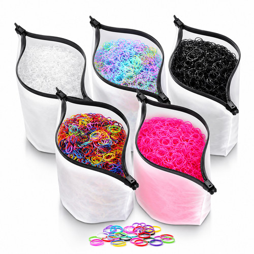 Mini clear hair - hair, elastics