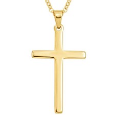 Large mens 9ct gold cross