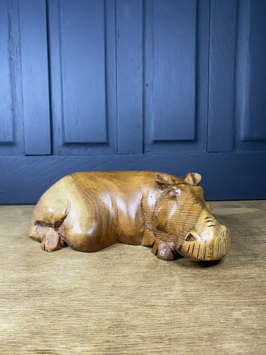 Large hippopotamus wooden - hippopotamus,