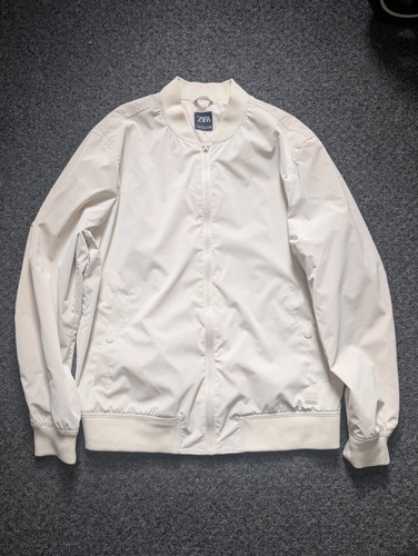 Zara cream bomber jacket mens - zara,