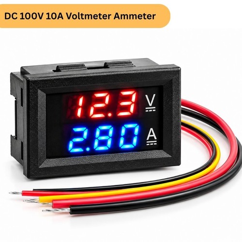 100v 10a voltmeter ammeter - 100v,