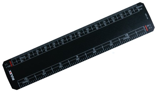 Rulex 150mm black scale - rulex®, 6"