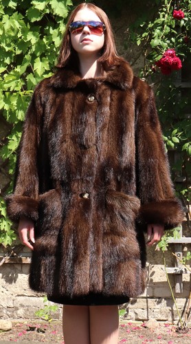 Fur coat iltis - fur,
