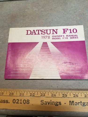 1978 datsun f10 owner - datsun, owner's