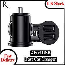 Fast Car Charger 2 USB Port For iPhone Samsung Cigarette Lighter Socket Adapter
