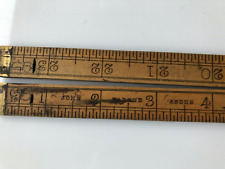 Vintage Stamped Rabone Boxwood Folding 24” Rule #1377