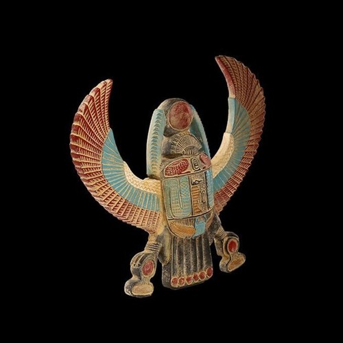 Egyptian scarab statue - egyptian, statue: