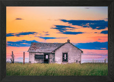 Abandoned House at Sunset