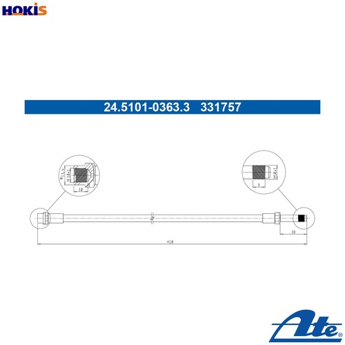 Brake hose 5101 - brake,