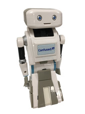 Confused.com BRI4N Robot Toy Figure Promotional Collectable Untested Toy Wheels