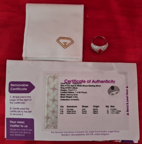 Fire opal white - white, zircon