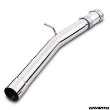 STAINLESS EXHAUST RESONATOR SILENCER BOX DELETE FOR AUDI S3 8V QUATTRO 13-20