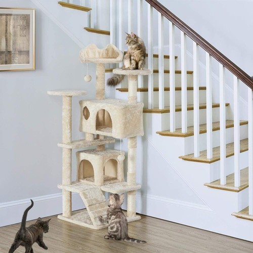 Cat tree tower - cat, scratching