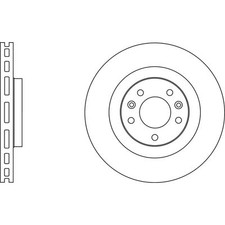2x Brake Discs Vented For