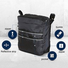 Wheelchair Bag Shopping Mobility Scooter Storage Disabled Aid Backpack Holdall