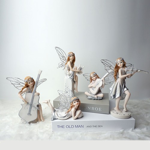 Music fairy angel figurine - music,