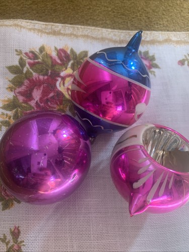 Vintage glass christmas tree - glass,