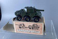 CRESCENT TOYS #1263 SALADIN ARMOURED CAR NEAR MINT WITH ITS DAMAGED BOX